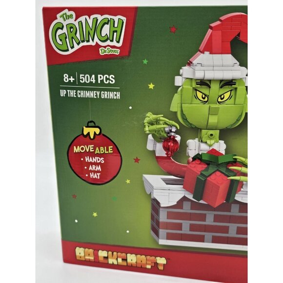 Brickcraft The Grinch Up The Chimney Grinch Christmas Brick Building Set 504 Pc - Picture 3 of 7